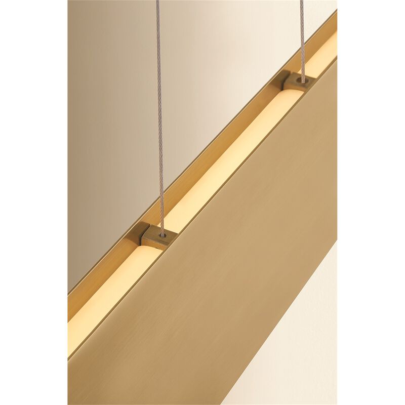 Maxwell Large Linear Chandelier by Sonneman